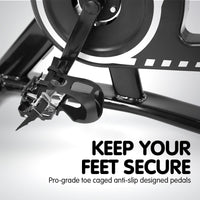 Powertrain Home Gym Flywheel Exercise Spin Bike - Blue Kings Warehouse