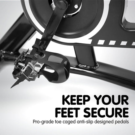 Powertrain Home Gym Flywheel Exercise Spin Bike - Blue Kings Warehouse