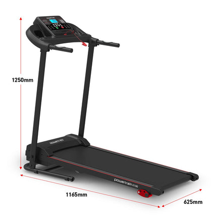 Powertrain K100 Electric Treadmill Foldable Home Gym Cardio Kings Warehouse