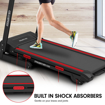 Powertrain K200 Electric Treadmill Folding Home Gym Running Machine Kings Warehouse