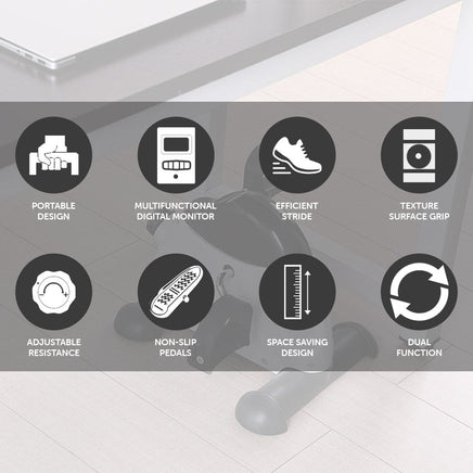 Powertrain Mini Exercise Bike Arm and Leg Pedal Exerciser Kings Warehouse