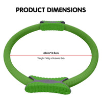 Powertrain Pilates Ring Band Yoga Home Workout Exercise Band Green Kings Warehouse