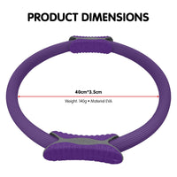 Powertrain Pilates Ring Band Yoga Home Workout Exercise Band Purple Kings Warehouse