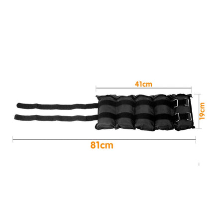 Powertrain Sports Heavy Duty Adjustable Ankle Weights 5 Kg 2 Pieces Fashion Kings Warehouse
