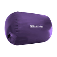 Powertrain Sports Inflatable Air Exercise Roller Gymnastics Gym Barrel 120 x 75cm Purple Kings Warehouse