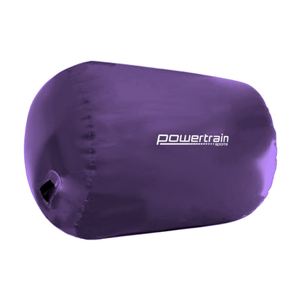 Powertrain Sports Inflatable Air Exercise Roller Gymnastics Gym Barrel 120 x 75cm Purple Kings Warehouse