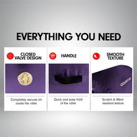Powertrain Sports Inflatable Air Exercise Roller Gymnastics Gym Barrel 120 x 75cm Purple Kings Warehouse