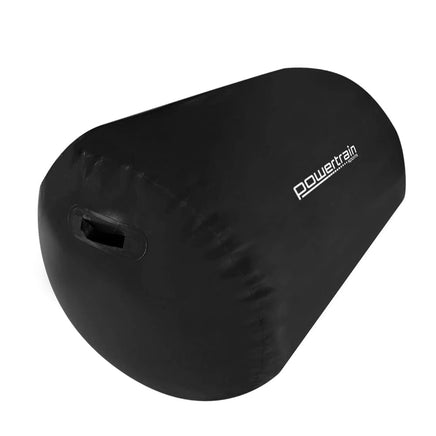 Powertrain Sports Inflatable Gymnastics Air Barrel Exercise Roller 120 x 75cm - Black Kings Warehouse