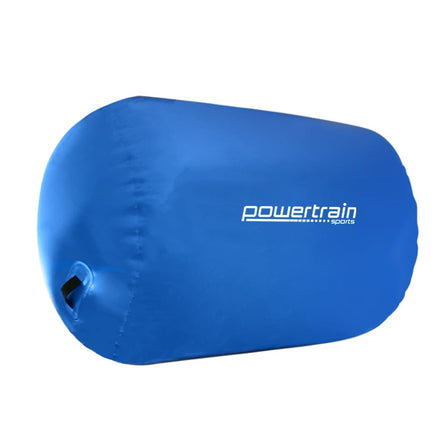 Powertrain Sports Inflatable Gymnastics Air Barrel Exercise Roller 120 x 75cm - Blue Kings Warehouse