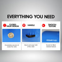 Powertrain Sports Inflatable Gymnastics Air Barrel Exercise Roller 120 x 75cm - Blue Kings Warehouse