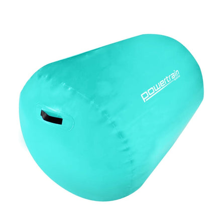 Powertrain Sports Inflatable Gymnastics Air Barrel Exercise Roller 120 x 75cm - Green Kings Warehouse