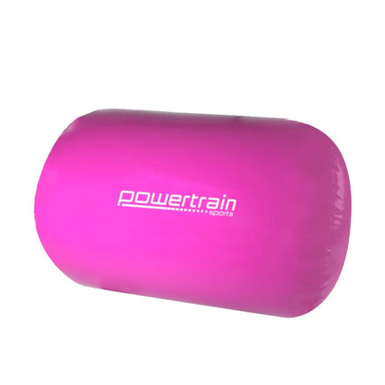 Powertrain Sports Inflatable Gymnastics Air Barrel Exercise Roller 120 x 75cm - Pink Kings Warehouse