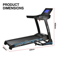 Powertrain V1200 Treadmill with Shock-Absorbing System Kings Warehouse