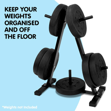 Powertrain Weight Plates Storage Home Gym Rack Kings Warehouse
