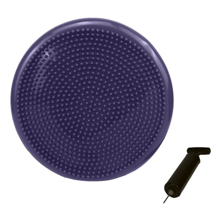 Powertrain Yoga Stability Disc w/ Pump Home Gym Pilate Balance Trainer - Purple Kings Warehouse