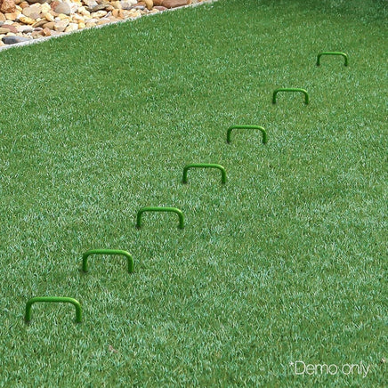 Prime Turf Artificial Grass 100pcs Synthetic Pins Fake Lawn Turf Weed Mat Pegs Joining Tape Home & Garden Kings Warehouse