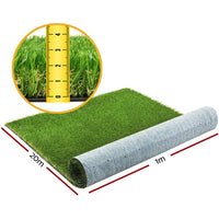 Primeturf 30mm 1mx20m Artificial Grass Synthetic Fake Lawn Turf Plastic Plant 4-coloured Home & Garden Kings Warehouse