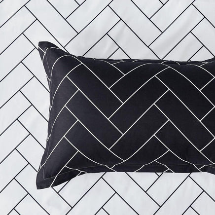 Print Microfibre Quilt Cover Set (3Pcs) - Ultra Soft, Comfy, Luxurious Duvet Cover with Zipper Closure - Elegant Design Quilt Cover Set for Bedding - Glen - King Size Home & Garden Kings Warehouse