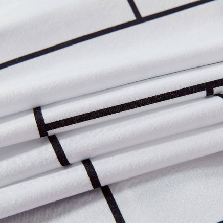 Print Microfibre Quilt Cover Set (3Pcs) - Ultra Soft, Comfy, Luxurious Duvet Cover with Zipper Closure - Elegant Design Quilt Cover Set for Bedding - Glen - King Size Home & Garden Kings Warehouse