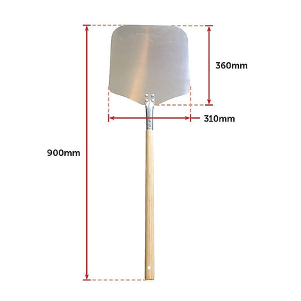 Profesional Pizza Oven Peel Paddle 90cm Wood Handle Home & Garden Kings Warehouse