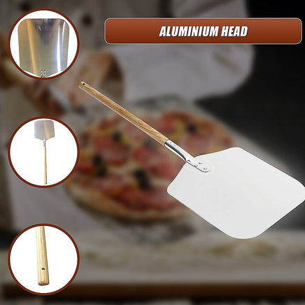 Profesional Pizza Oven Peel Paddle 90cm Wood Handle Home & Garden Kings Warehouse