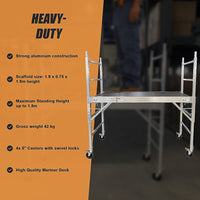 Professional Aluminium Safety Scaffolding Scaffold With Hatch Tools Kings Warehouse