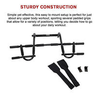 Professional Doorway Chin Pull Up Gym Excercise Bar Sports & Fitness Kings Warehouse