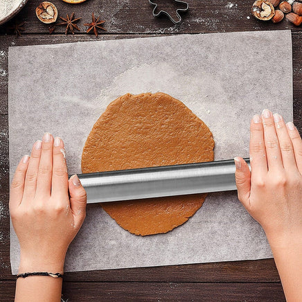 Professional Rolling Pin for Baking Premium 304 Stainless Steel Kitchen Rod Home & Garden Kings Warehouse