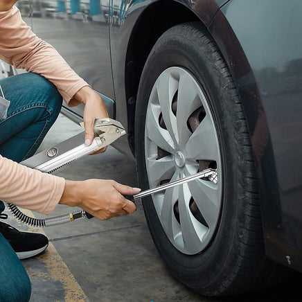 Professional Tyre Inflator with Gauge Air Line Pressure Tester Tyre Pump Tools Kings Warehouse