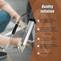 Professional Tyre Inflator with Gauge Air Line Pressure Tester Tyre Pump Tools Kings Warehouse