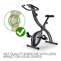 PROFLEX Folding Magnetic Exercise X-Bike - Bicycle Cycling Flywheel Fitness Kings Warehouse