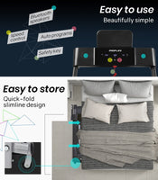 PROFLEX Treadmill Bluetooth Running Machine Foldable Compact Small Home Electric Sports & Fitness Kings Warehouse