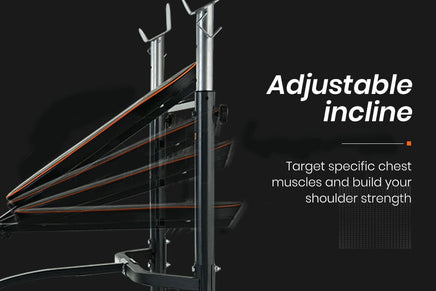 PROFLEX Weight Bench Workout Gym Press Adjustable Home Lifting Fitness Incline Sports & Fitness Kings Warehouse