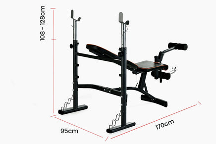 PROFLEX Weight Bench Workout Gym Press Adjustable Home Lifting Fitness Incline Sports & Fitness Kings Warehouse
