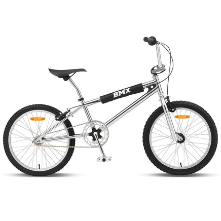 Progear Bikes Classic BMX Bike 20" in Metallic Chrome Sports & Fitness Kings Warehouse
