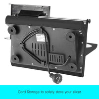 Pronti Electric Meat Slicer- Food Cheese Processor Vegetable Kitchen Deli Kings Warehouse