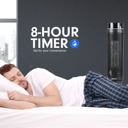 Pronti Electric Tower Heater 2000W Ceramic Portable Remote - Black Kings Warehouse