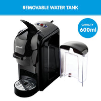 Pronti HomeMaid 3-in-1 Coffee Machine Multi-Capsule Pods and Ground Coffee Nespresso & Caffitaly Compatible CM-511HM Appliances Kings Warehouse