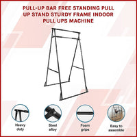 Pull-up Bar Free Standing Pull up Stand Sturdy Frame Indoor Pull Ups Machine Sports & Fitness Kings Warehouse