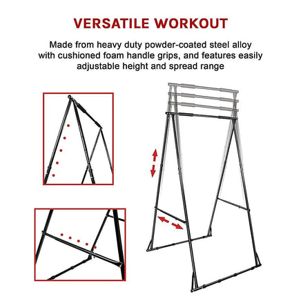 Pull-up Bar Free Standing Pull up Stand Sturdy Frame Indoor Pull Ups Machine Sports & Fitness Kings Warehouse
