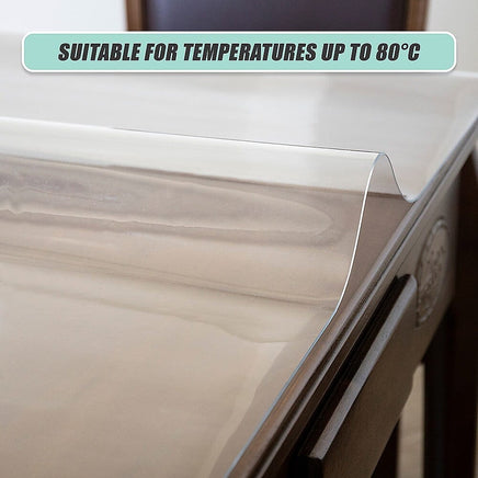 PVC Tablecloth Protector 107X213.4CM Clear Plastic Table Cloth Cover Transparent Home & Garden Kings Warehouse