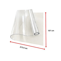 PVC Tablecloth Protector 107X213.4CM Clear Plastic Table Cloth Cover Transparent Home & Garden Kings Warehouse