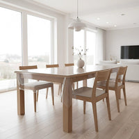 PVC Tablecloth Protector Table Cover Dining Table Cloth Plastic 2800x1170mm 2.0mm Home & Garden Kings Warehouse