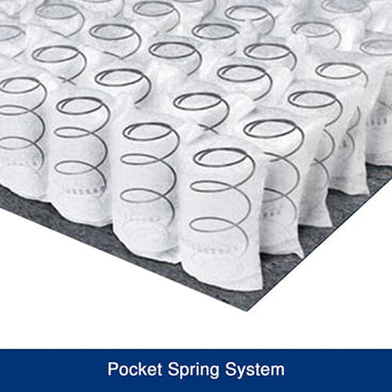 Queen Mattress in Gel Memory Foam Pocket Coil Medium Firm Bed 34cm Thick Furniture Kings Warehouse