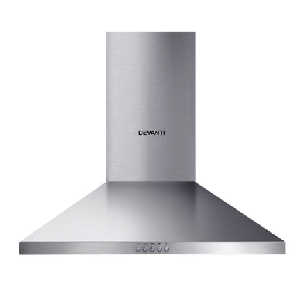 Range Hood 60cm 600mm Kitchen Canopy Stainless Steel Rangehood Wall Mount Appliances Stocktake Sale Kings Warehouse