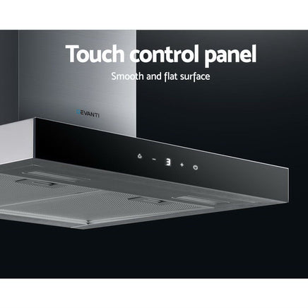 Rangehood 600mm Range Hood 60cm Stainless Steel Glass Kitchen Canopy Appliances Stocktake Sale Kings Warehouse