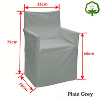 Rans Alfresco 100% Cotton Director Chair Cover - Plain Grey Furniture Kings Warehouse