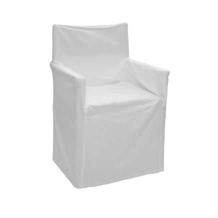Rans Alfresco 100% Cotton Director Chair Cover - Plain White Furniture Kings Warehouse