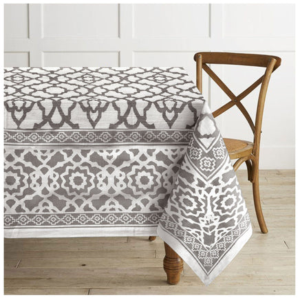 Rans Pure Cotton Vintage Tablecloth Grey 150 X 360 + 4 cm Home & Garden Kings Warehouse