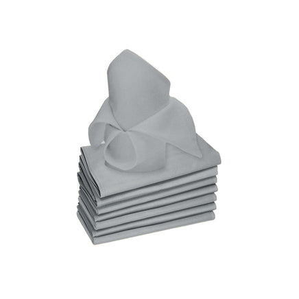 Rans Set of 8 Lollipop Cotton Napkins - Grey Home & Garden Kings Warehouse